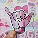 53PCS Mixed Different Pink NASA Space Girl Stickers Cute Flamingo Shark for Kids Laptop Skateboard Toy Stickers (Pink Space)