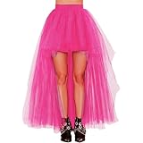 Women's Hi-Lo Long Tutu Tulle Bustle Skirt - Perfect For Parties