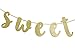 16th Birthday Banner Glitter Sixteen Decoration 16th Birthday Pre-Strung Party Decor Supplies Cursive Bunting Photo Booth Props Sign Gold
