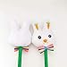 Bunny Pens Easter Party Favors, White Rabbit Plush Top Kids Goody Bag Stuffers Basket Filler Birthday Supplies Decorations 12 Pack