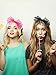 Blulu 4 Sets 80's Lace Headband with Bow for Women 80s Hair Accessories for Retro 80s Clothing Theme Party