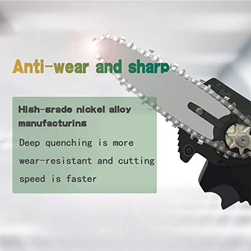 DAANT Chain Saw Chains, for 4 Inch Mini Cordless Handheld Electric Chainsaw, Shape and Wear