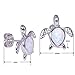 Adeser Jewelry Womens White Opal New Years Best Friend Party 925 Silver Turtle Earrings Studs for girls