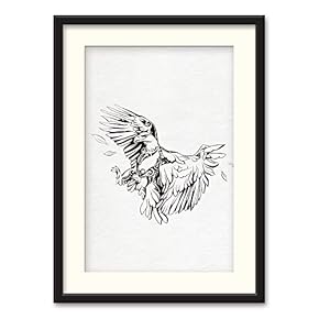 Black Paper Framed Canvas Wall Art...