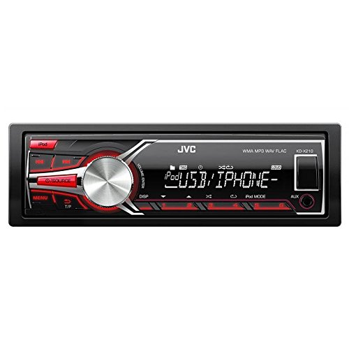 JVC KD-X210 Single Din Car Digital Media USB iPhone/Android AM/FM Receiver+APPs
