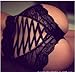Fashine Women's Sexy Hollow Out Lace High Waist Briefs Underwear Panties (XXXL, Black)