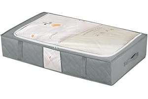 Under Bed Storage Containers, Closet Organizers and Storage Bins, Foldable Underbed Storage Bags for Wrapping Paper, Blanket,