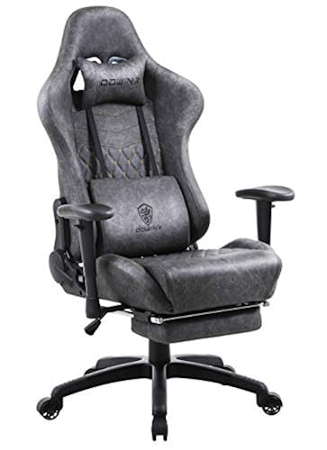Dowinx Gaming Chair Ergonomic Retro Style Recliner with Massage