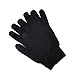 Gelante 12 Pairs Knitted Magic Stretch Winter Gloves for Men and Women, Warm Gloves for Cold Weather 2098G Black