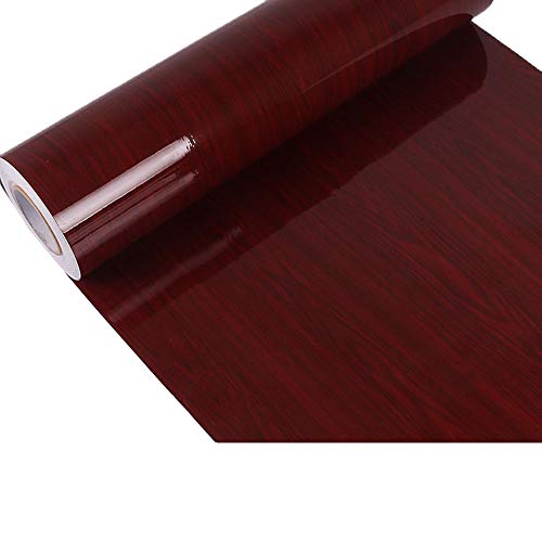 HOHO 24"x20" High Gloss Wood Grain Vinyl Wrap Sticker Decal Wallpaper Sheet Film for Car Furniture