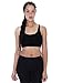 American Apparel Women's Cotton Spandex Crop Tank, Black, Large
