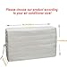 Luxiv Indoor Air Conditioner Cover, White Window Unit Protection Anti-Rust Adjustable Cover for Indoor Window AC with Free Elastic Straps (White, 24.5x17x2.5)