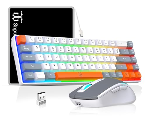 Snpurdiri Wireless Gaming Keyboard and Mouse Combo