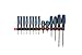 Olsa Tools Premium Wall-Mount Screwdriver Organizer - Red Nylon with Black Clips - Holds 14 Screwdrivers - Part: 1030