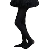 VINICUNCA Girls Dance Microfiber Tights - Stretchy Ballet Footed Stockings for School Uniforms