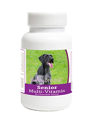 Healthy Breeds German Wirehaired Pointer Senior Dog Multivitamin Tablets 60 Cou…