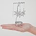 Bits and Pieces - 5 Inch Rotating Snowflake Tealight Candle Holder - Spinning Scandinavian Design Tea Light