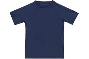 KAKU NANU Boys Rash Guard UPF 50+ Sun Shirt Toddler Short Sleeve