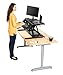 Stand Up Desk Store AirRise Pro Two Tier Standing Desk Converter Monitor Stand with Built-in Keyboard Tray (Black, 32