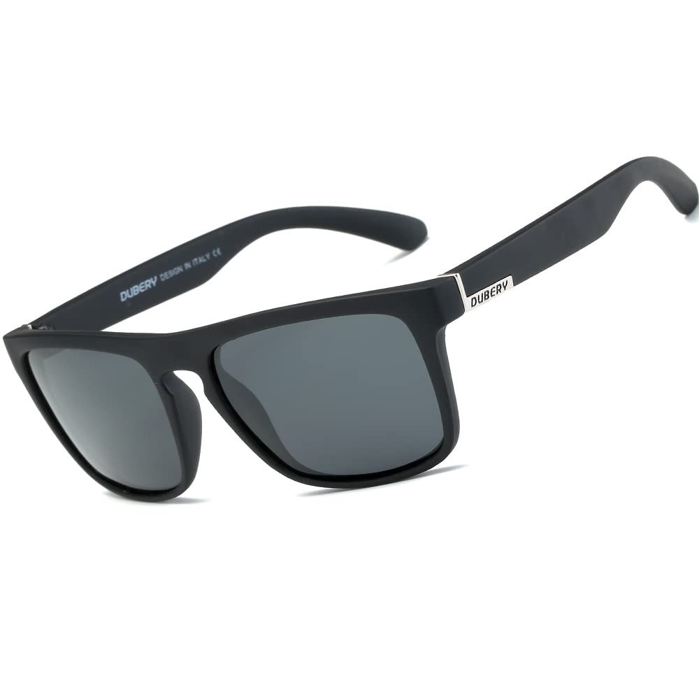 HGDGears Mens Sunglasses Polarized With UV400 Protection Driving Travel Sun Glasses for Outdoor (A01pack-Black Lens/Black Temple)