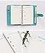 Chris-Wang 2 Sets Monthly Plan Refills Inserts Loose Leaf Filler Paper Pages for 6-Holes Binder/Journal/Dairy/Day Planner/Notebook, Track Chores, Tasks and Appointments, A6 Size (40 Sheets/Set)