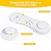 Child Proofing Safety Cabinet Locks, Adoric Cupboard Baby Safe Drawer Latchs, No tools and Drilling Required, 8 Pack, White