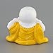 LEGONGSO CITONG Decor Happy Buddha Monk Statue Do not Say Look and Listen Collectible Figurines (Do not Listen in Yellow Buddha)