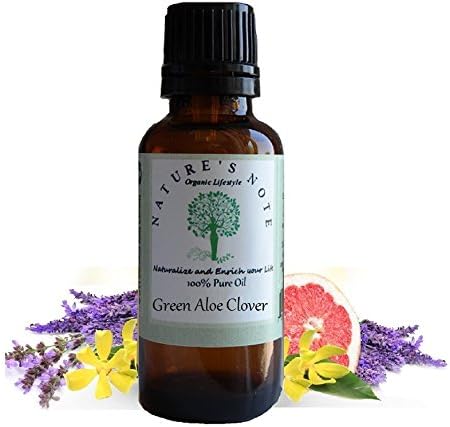 All Natural Nature's Note Organics Fragrance Oils (Green Aloe Clover, 1 oz.)