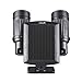 Vinus Solar Powered Lights PIR Motion Sensor Dual Head Spotlight Adjustable Waterproof 14 LED Wall Light for Deck Yard Garden Driveway - Auto On/Off
