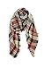 POSESHE Large Tartan Fashion Women Scarf Lovely Best Gift Scarf Wrap Shawl,G Black Claret,One Size