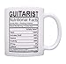 ThisWear Music Lovers Gifts Guitarist Nutritional Facts Mug Guitar Mug Music Themed Gift 11oz Ceramic Coffee Mug with Handle