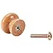Yosoo 10PCS Wood Cabinet Knobs, Round Mushroom Shape Drawer Pulls Hardwood Drawer Cabinet Furniture Wardrobe Door Knobs Handles DIY (Size:L)