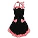 Hyzrz Cute Retro Lovely Vintage Ladies Kitchen Flirty Vintage Aprons for Women Girls with Pockets for Mothers Day Gift (Multicolor)