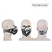 CFORWARD Dustproof Mask Activated Carbon Filtration Exhaust Gas Anti Pollen Allergy PM2.6 Face Mask for Running Cycling and Other Outdoor Activities(591BK)