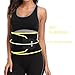 Abahub Waist Trimmer Slimming Belt, Ab Belt For Women & Men, Exercise Waist Band, Premium Waist Trainer, Flat Tummy Belt, Waist Trimmer For Tummy, Exercise Waist Trainer, Yellow