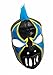 CRAZY CLOWN Adult Lucha Libre Wrestling Mask (pro-fit) Costume Wear - Black/Blue