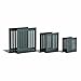 STEELMASTER Heavy Duty 8-Inch Steel Bookends, 1 Pair, Black (241080004)