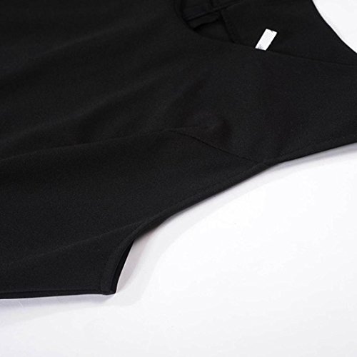 Summer Dress,Clearance! AgrinTol Women Casual Vintage Printing Bodycon Sleeveless Evening Party Prom Swing Dress (XL, Black2)