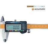Gyros DIGI-SCIENCE Accumatic Pro Digital Electronic Caliper | Absolute Measurement, Measures up to 0-6” or 0-150mm | Large High Res LCD Screen | Inches to Millimeter Conversion
