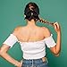Oaoleer 8inch Jumbo Large Cheer Bows Ponytail Holder Elastic Band Handmade Boutique Hair Accessories for Cheerleading Teen Girls College Women Sports (1PCS, Black)