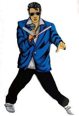 Blue Jacket Dancing Pendulum Clocks