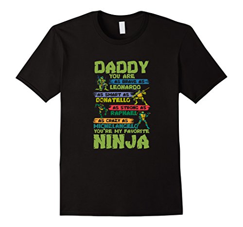 Men's daddy my favorite ninja t shirt Medium Black