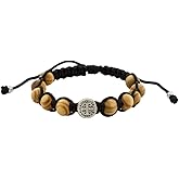 Venerare Saint Benedict Medal Bracelet | Patron Saint of Students and Europe | Adjustable Black Cord | Olive Wood Beads | Great Catholic Gift for First Holy Communion and Confirmation