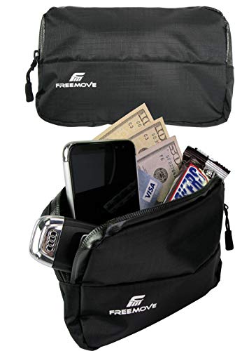 External Detachable Pocket for Backpacks and Waist Belts. Durable, Lightweight and Water-resistant Great for Hiking, Running, Jogging, Cycling, Biking, Skiing, Water Sports, Rave Festival, Traveling