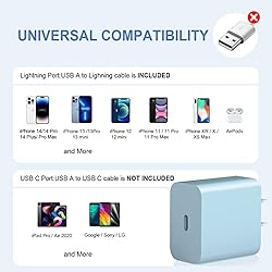 2-Pack USB C Wall Charger iPhone Charger Block Wall