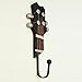Pack of 3 Hooks Towel Coat Wall Rack Hangers Guitar Shape Vintage Resin Hooks 3-Hook