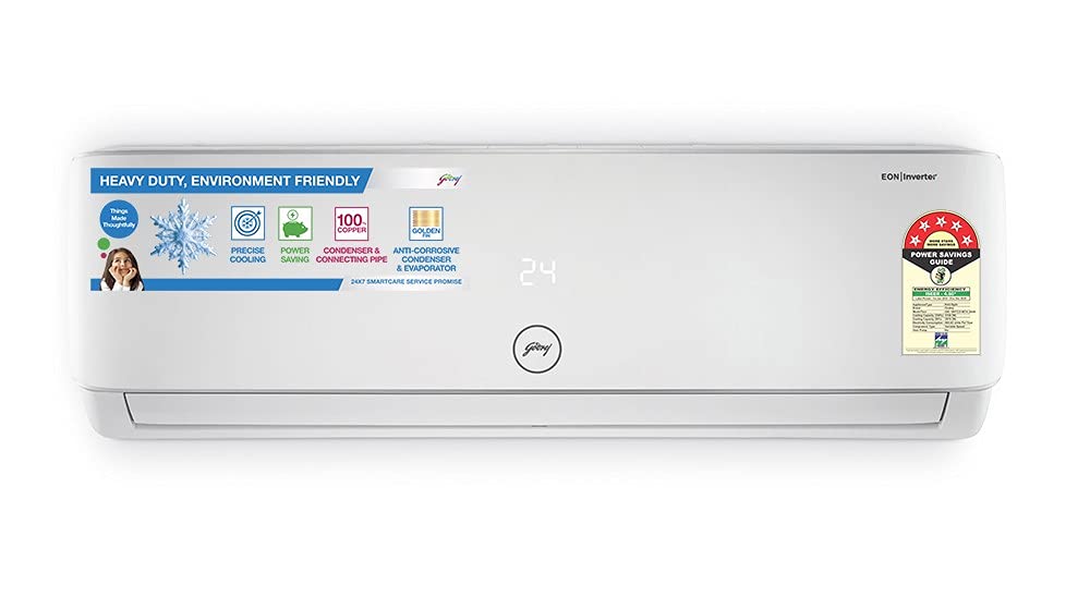 Godrej 1 5 Ton 5 Star Inverter Split Ac Copper Anti Bacterial Filter Model Gic 18htc5 Wta White Amazon In Appliances