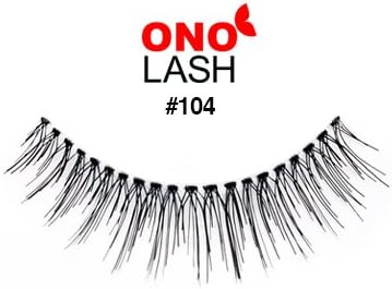 Ono Lash 104. Natural. Lightweight. Invisible Clear Strip Band. False Eyelashes/ Falsies/ Fake Lashes