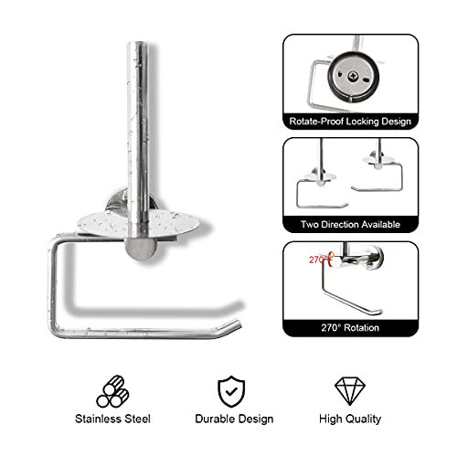 2 in 1 Toilet Paper Holder and Towel Rack, SUS304 Stainless Steel