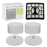 GreenVacShop 2 Foam + 2 Felt + 1 HEPA Replacement Filter Set for Shark Rotator DuoClean Powered Lift Away Speed Vacuum NV680, NV681, NV682, NV683, NV800, NV801, NV803, UV810, Filters XFF680 XHF680